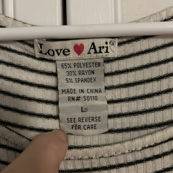 Striped Black and White Dress - Picture 2 of 4